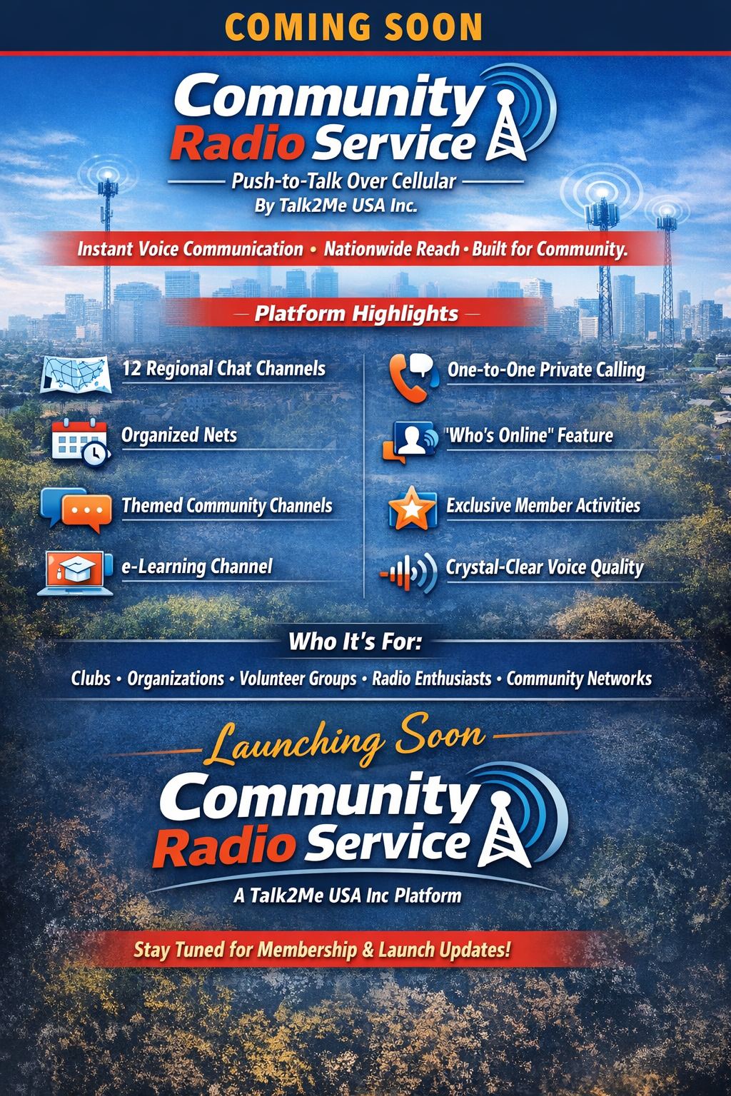 PRE-SALE: Community Radio Service (CRS) Annual Membership