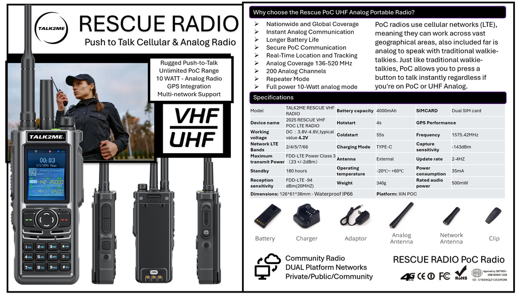 26 TALK2ME USA RESCUE RADIO
