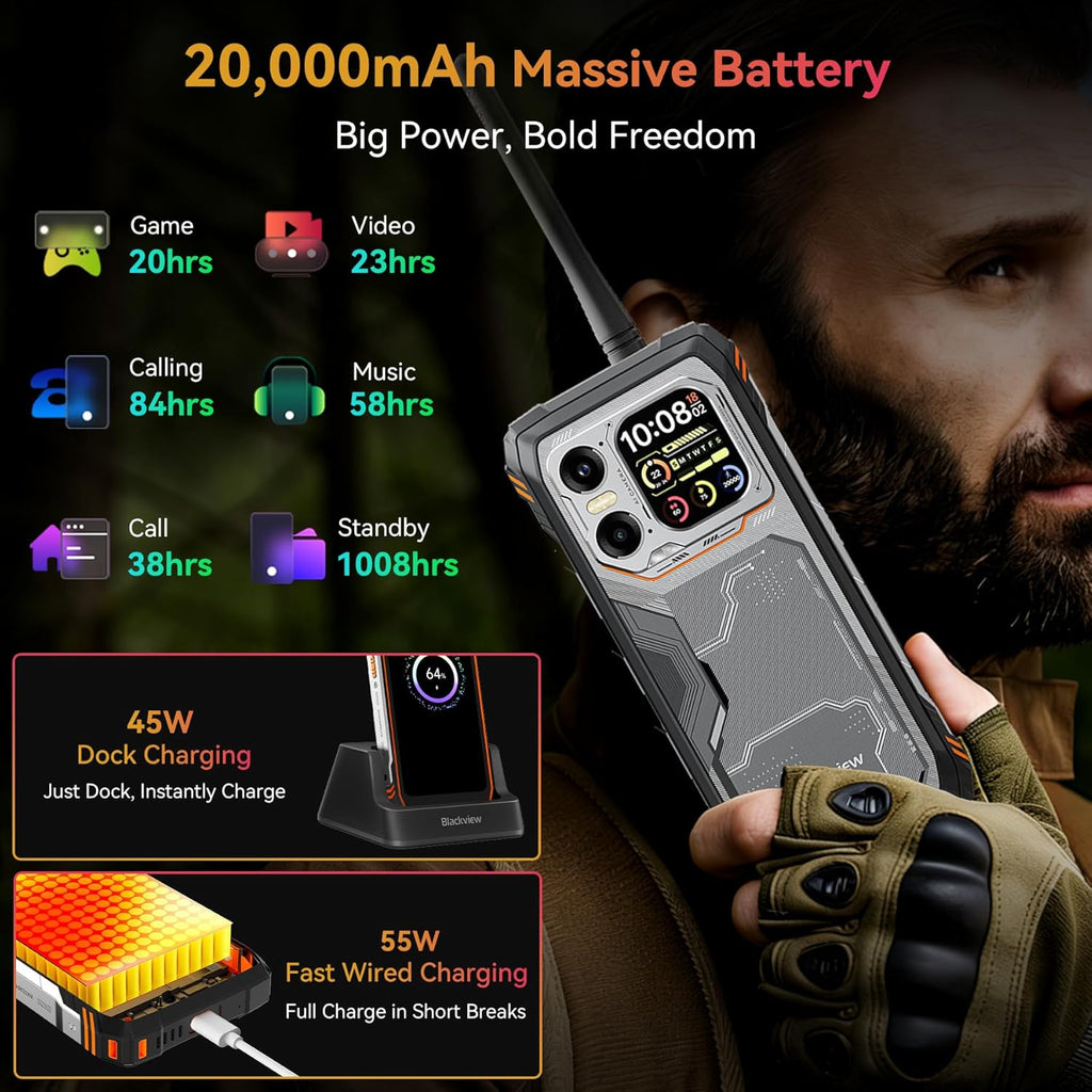 Blackview XPLORE 1 Walkie Talkie / Smartphone with T-MOBILE UNLIMITED PLAN