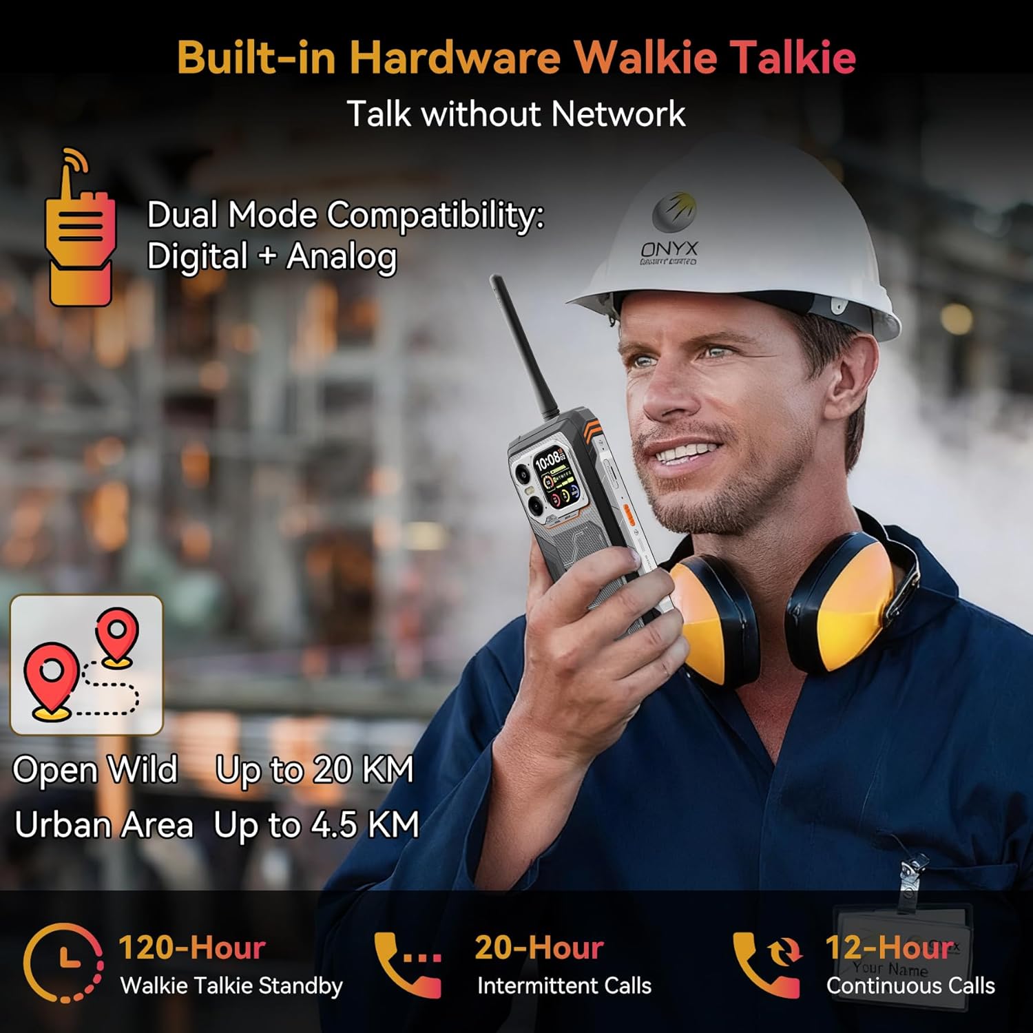 Blackview XPLORE 1 Walkie Talkie / Smartphone with T-MOBILE UNLIMITED PLAN